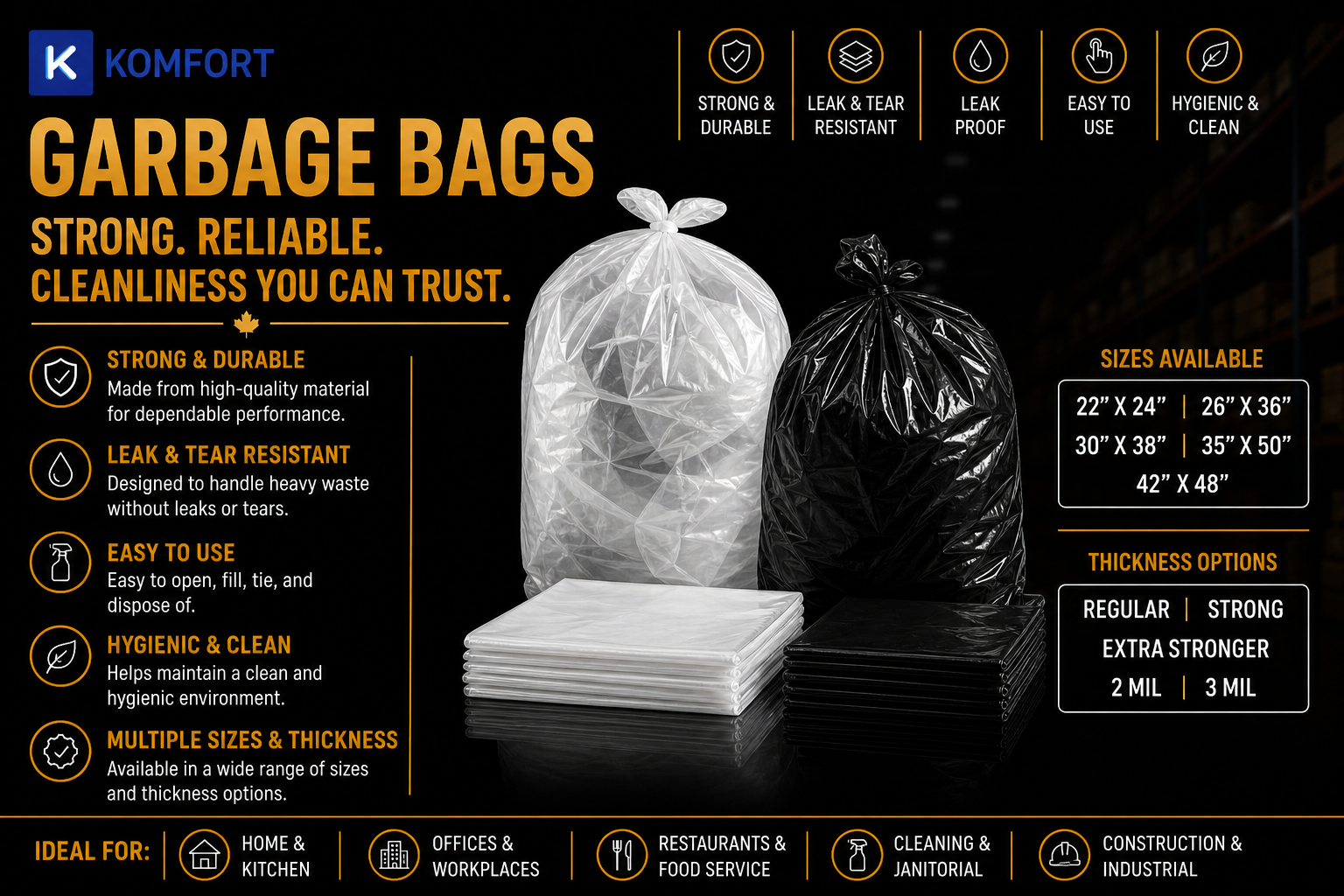 Industrial Garbage Bags