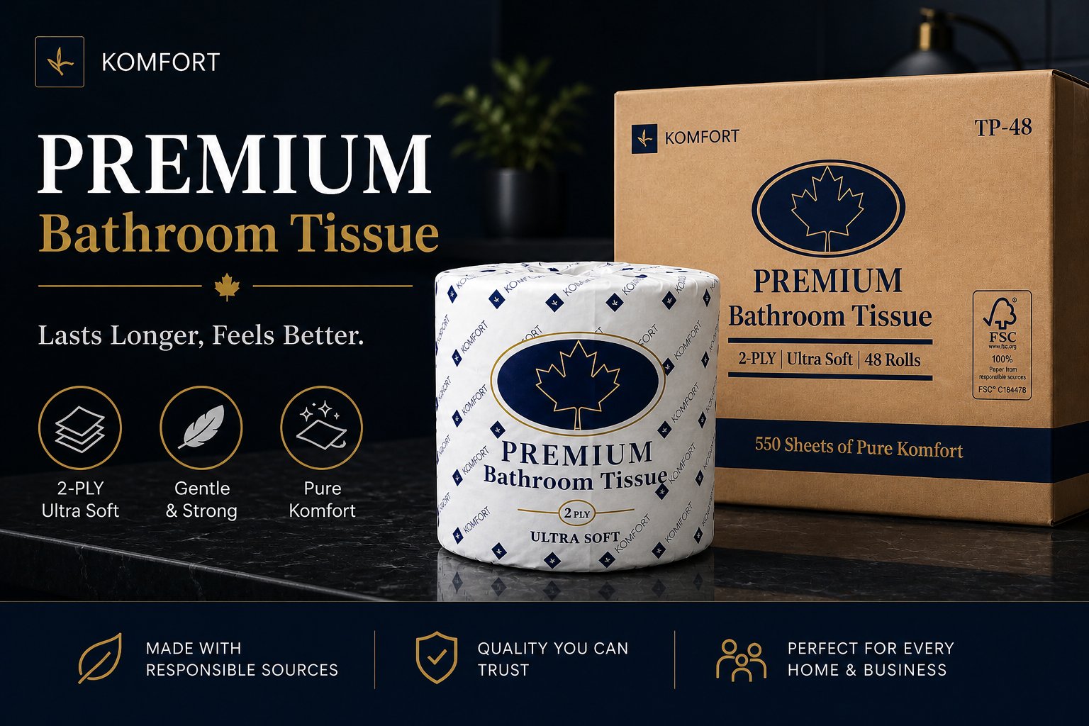 Premium 2-Ply Toilet Paper (TP-48)