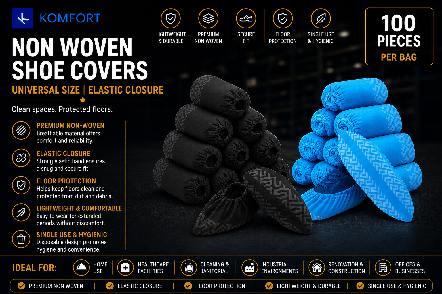 Universal Non-Woven Shoe Covers