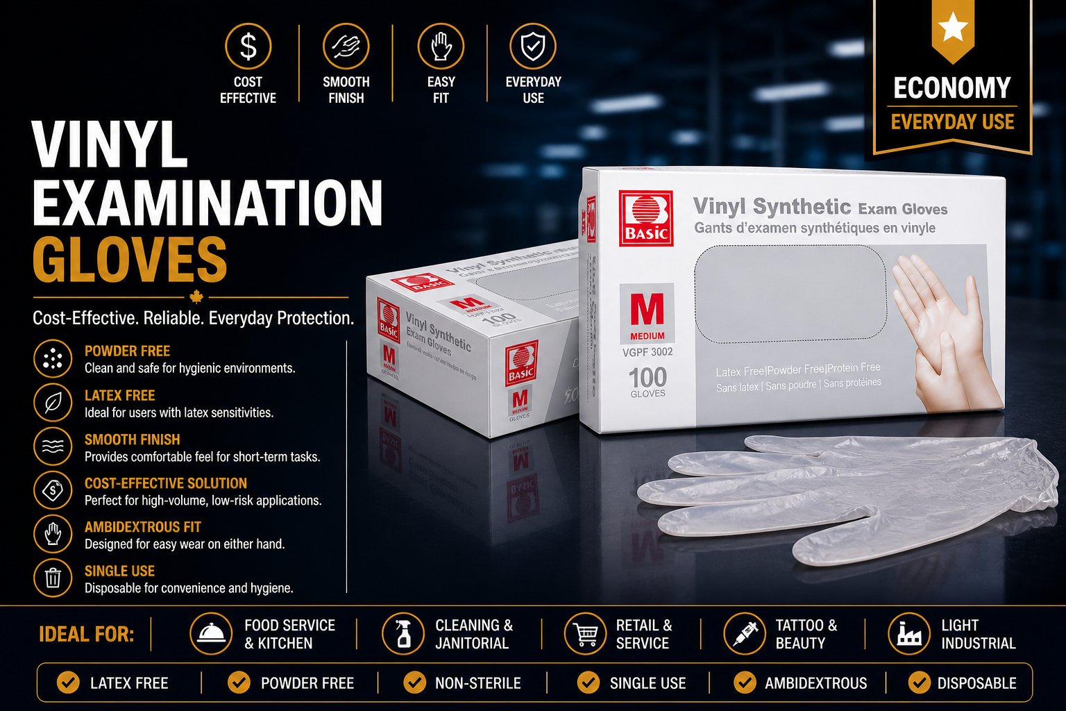 Synthetic Vinyl Gloves